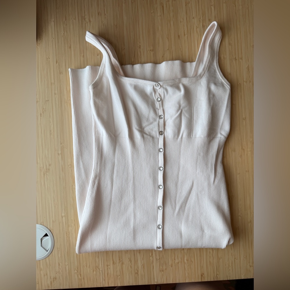 GUESS Ivory Lana Snap Front Sweater Dres